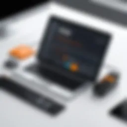 Illustration showcasing the key features of Skipio