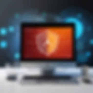 Visual representation of antivirus installation and user interface experience