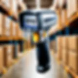 High-performance barcode scanner in a warehouse setting