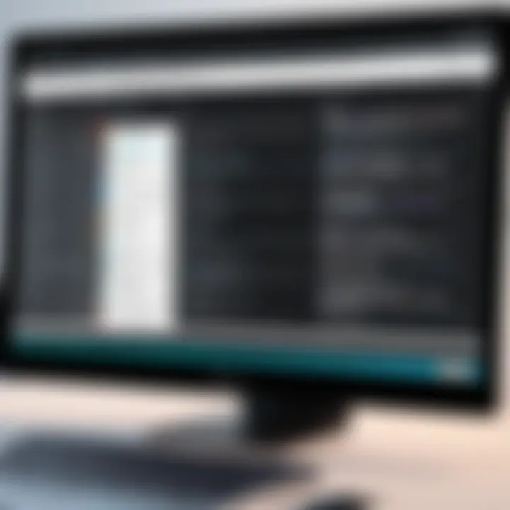 A sleek user interface of OCR software on a computer screen showcasing text recognition.