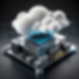 Schematic representation of cloud-based VDI architecture.