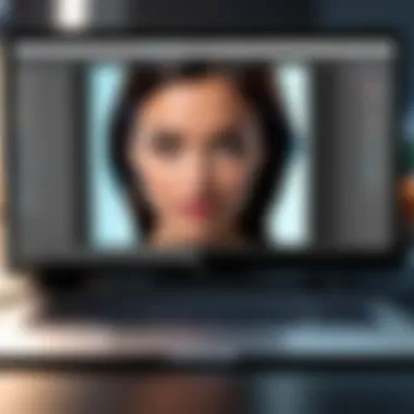 Illustration showing Photoshop's advanced editing tools