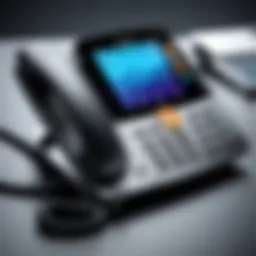 Modern VoIP phone compatible with Vonage services