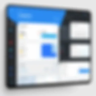 User interface layout of Calendly dashboard