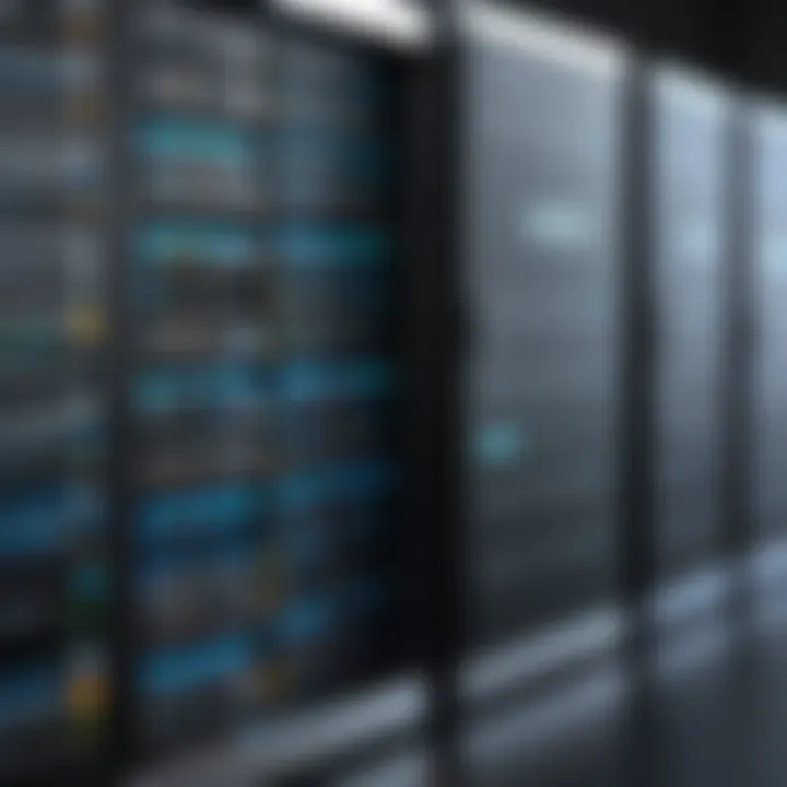 Visual representation of web hosting features