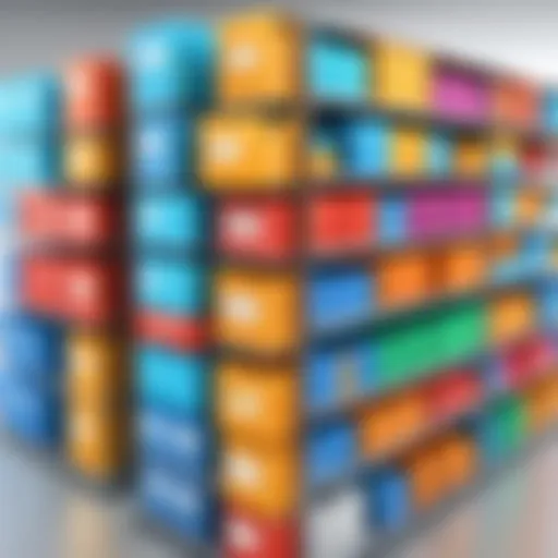 A visual representation of different types of inventory systems