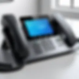 An advanced VoIP phone setup illustrating technology in communication.