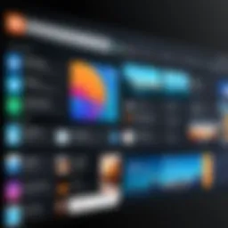 Dynamic social media feed displaying event highlights