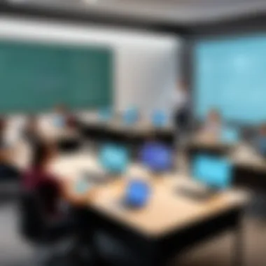 Educators discussing technology in classrooms
