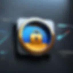 A secure digital lock symbolizing email encryption