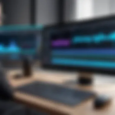 Advanced Video Editing Interface A sophisticated video editing interface showcasing advanced features.