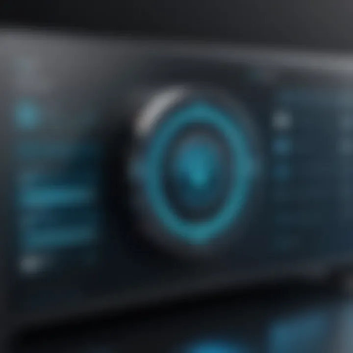 Illustration of a password vault interface showcasing various functionalities
