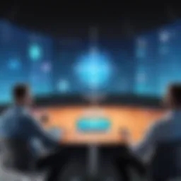 A dynamic church community engaging with modern technology