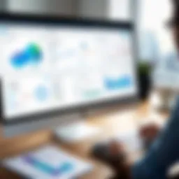 Visual representation of CRM application interface showcasing user-friendly navigation