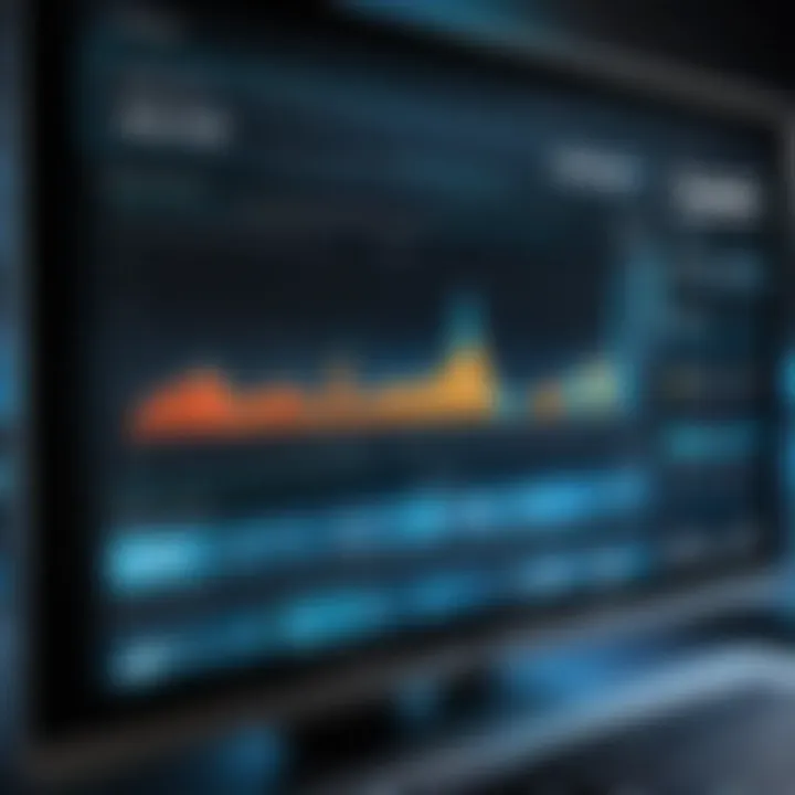 Dashboard showcasing log data analytics