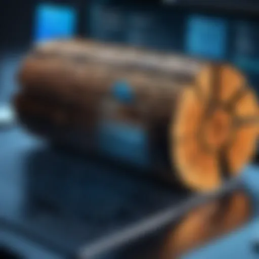 A visual representation of log management strategies