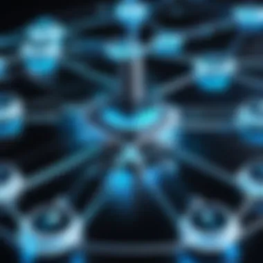 Futuristic Network Setup of Extreme Access Points A futuristic network setup illustrating extreme access points