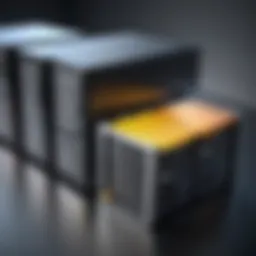 A visual representation of various online server storage platforms