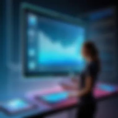 Envisioning the Future of Interactive Screens Future trends in interactive screen technology depicted through vibrant graphics.
