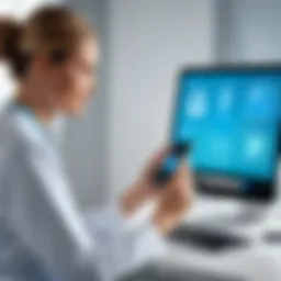 A patient using the Klara platform on a smartphone
