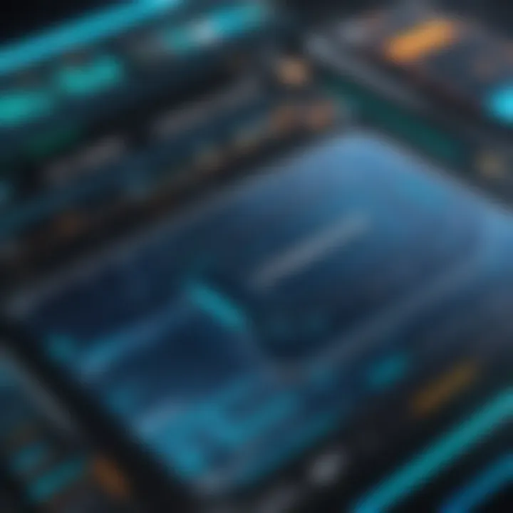 User interface of the Minergate platform