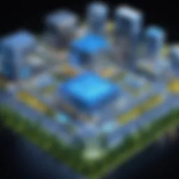 A detailed diagram showcasing the architecture of New World ERP systems