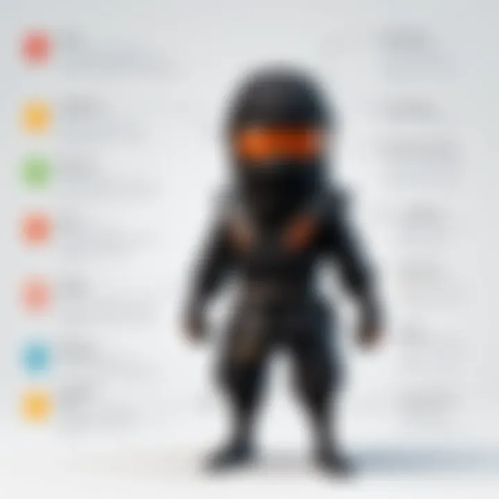 Visual representation of key features of Ninja RMM on Linux