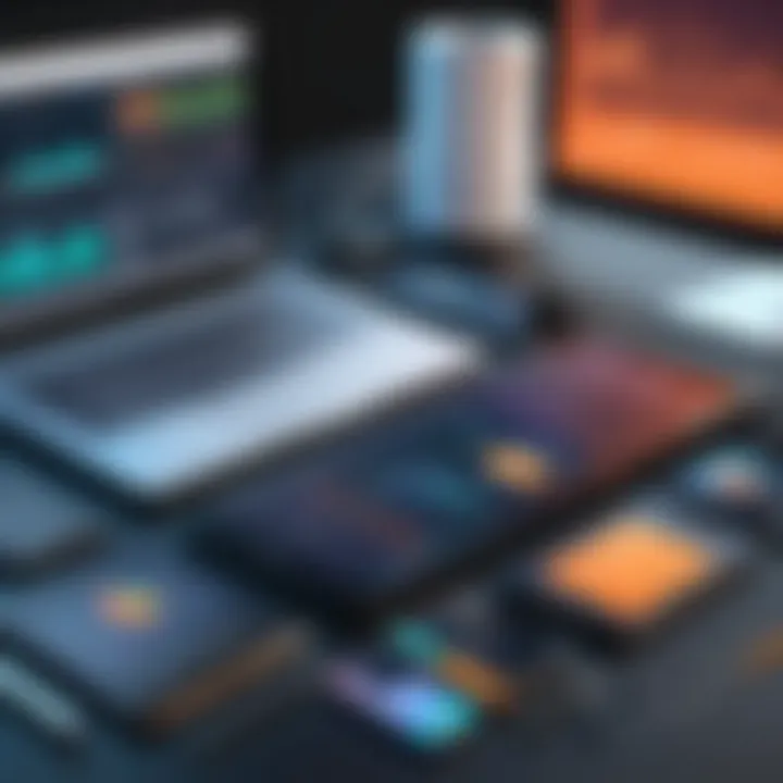 Visual representation of financial planning features in Procore