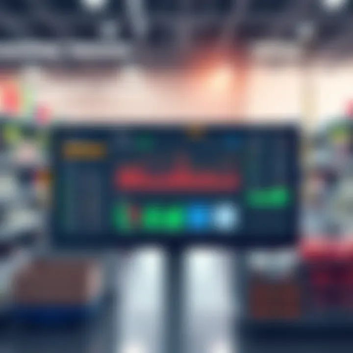 Real-Time Inventory Management A digital inventory management dashboard displaying real-time stock levels.