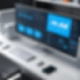 Visual representation of retail execution software functionalities