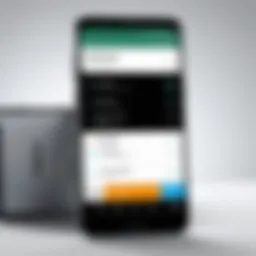 Smartphone displaying Samsung Lookout app interface