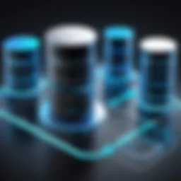 Visual representation of SQL database synchronization architecture