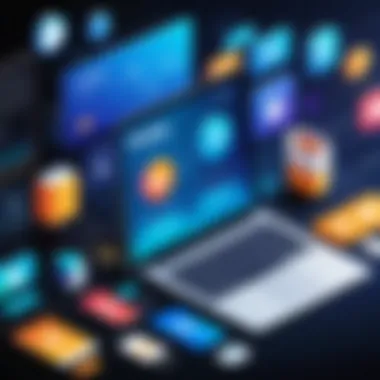 E-commerce Integrations and Applications A visual representation of e-commerce integrations and apps.
