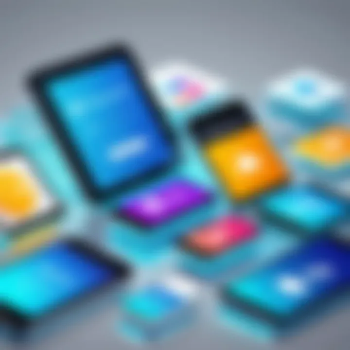 An illustration of various e-commerce platforms compared side by side.