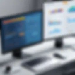 Visual representation of eLearning platforms comparison