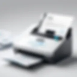 A digital representation of secure online fax technology