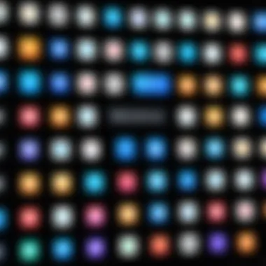 Icons of Popular Video Editing Applications Icons representing various video editing software