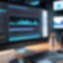 User interface of a popular video editing software