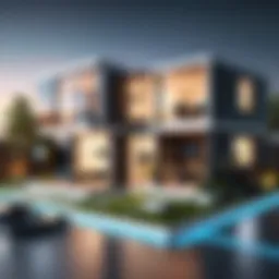 A smart home ecosystem showcasing various connected devices