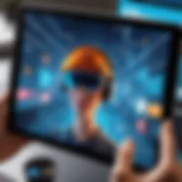 Visual representation of augmented reality in a creative design setting