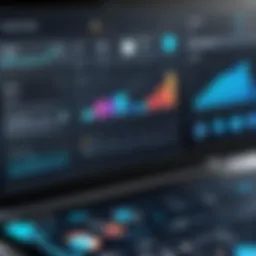 User interface of accounting software showcasing dashboard features