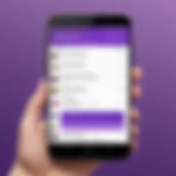 Viber Phone interface showcasing chat features