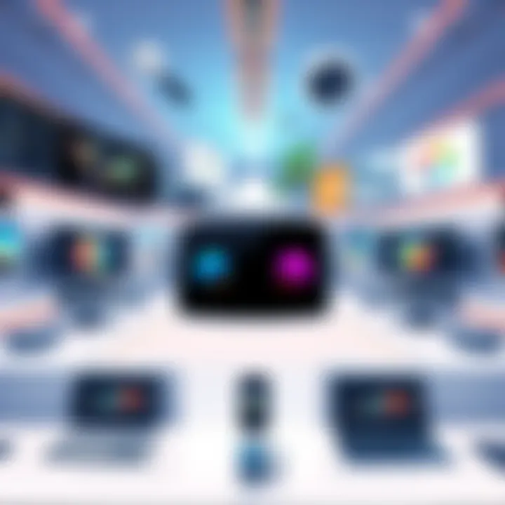 Immersive Virtual Reality Applications An immersive virtual reality environment showcasing diverse applications.