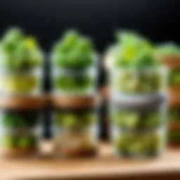 Innovative wasabi storage containers showcasing preservation techniques