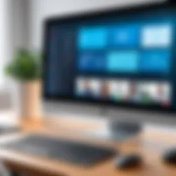 User interface of a video conferencing application showcasing features