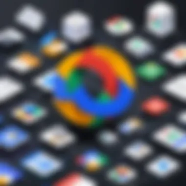 G Suite Cloud Backup Functionalities Visual representation of G Suite cloud backup functionalities