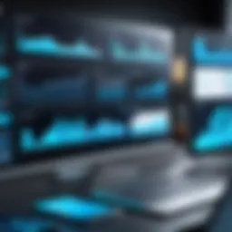 Illustration of data analytics dashboard showcasing WebTrends Optimize features