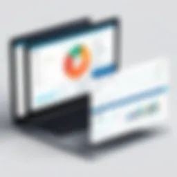 Comparison chart showcasing features of business management software