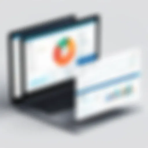 Comparison chart showcasing features of business management software