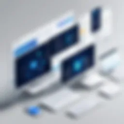 A visual representation of a content management system architecture